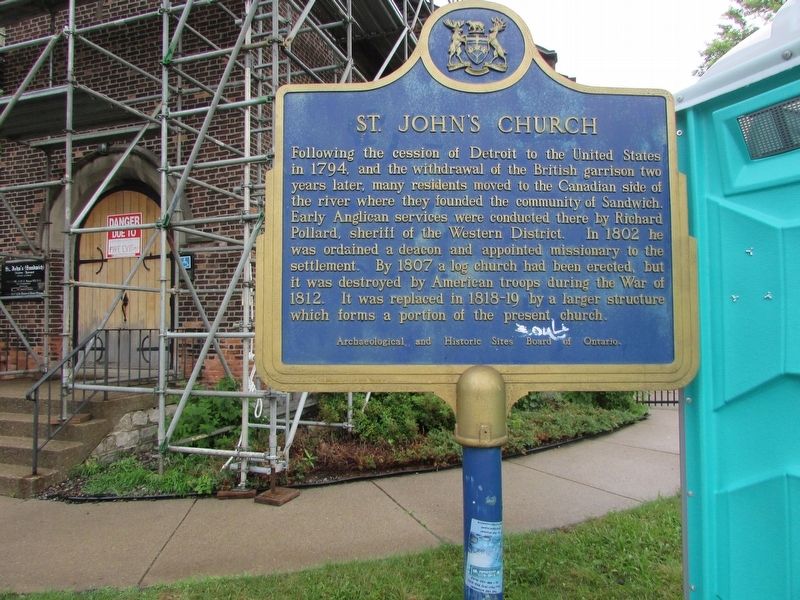 St. John�s Church Marker image. Click for full size.