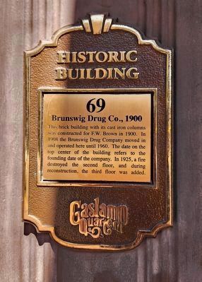 Brunswig Drug Co. Marker. Click for full size. Brunswig Drug Co. Marker image. Click for full size.