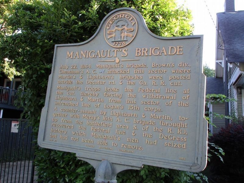 Manigault's Brigade Marker. Click for full size. Manigault's Brigade Marker image. Click for full size.
