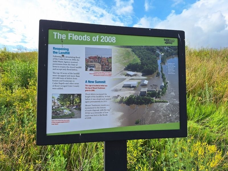 The Floods of 2008 Marker. Click for full size. The Floods of 2008 Marker image. Click for full size.