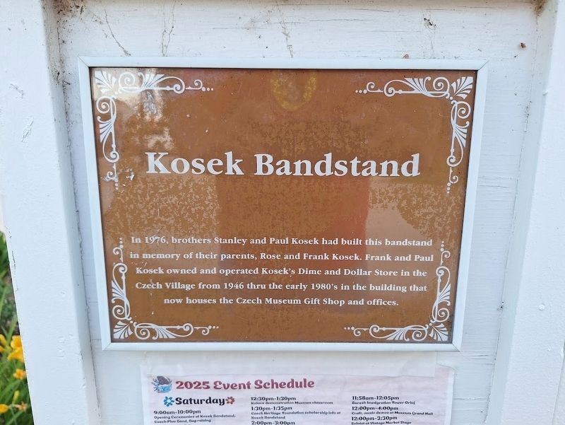 Kosek Bandstand Marker image. Click for full size.