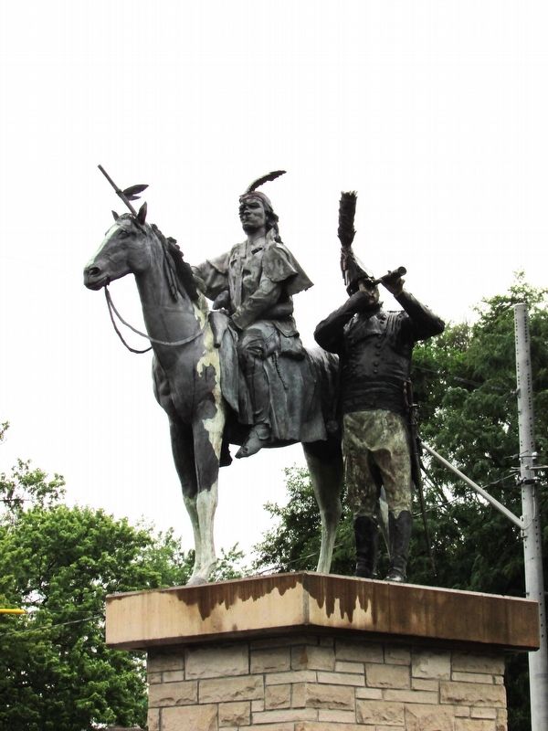 Tecumseh and Brock Marker image. Click for full size.