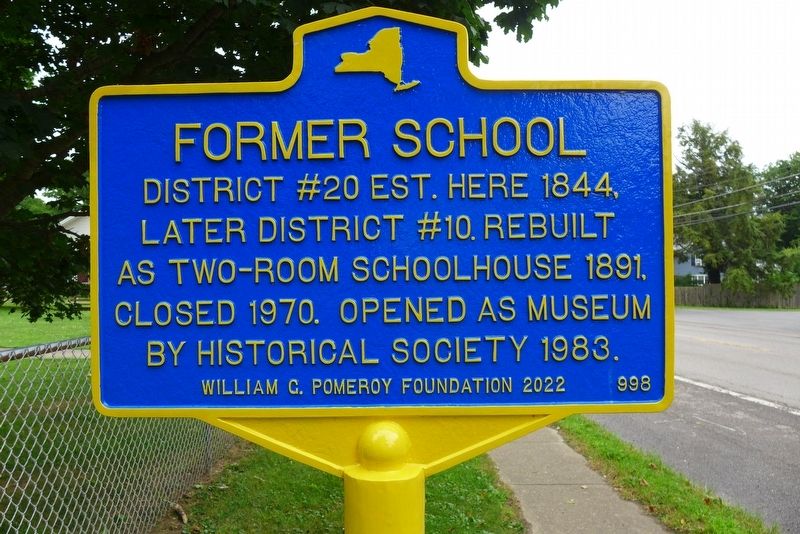 Former School Marker. Click for full size. Former School Marker image. Click for full size.
