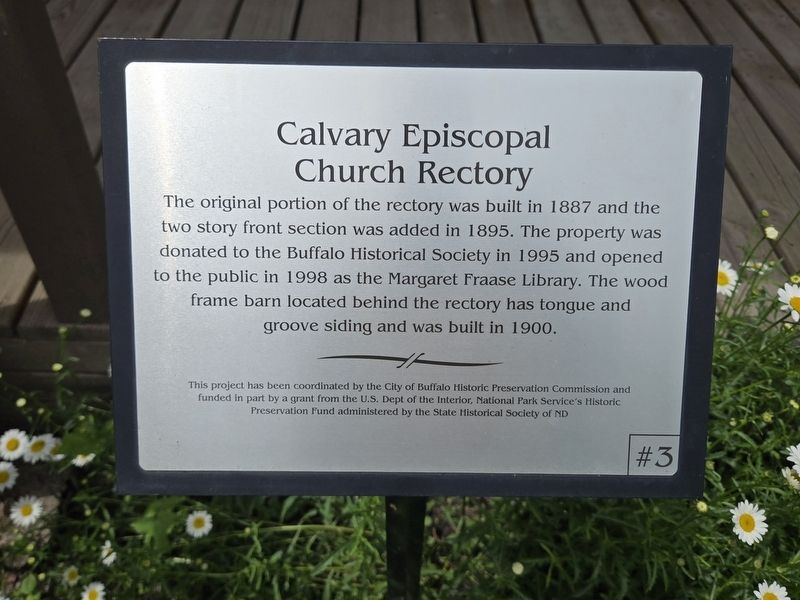 Calgary Episcopal Church Rectory Marker. Click for full size. Calgary Episcopal Church Rectory Marker image. Click for full size.