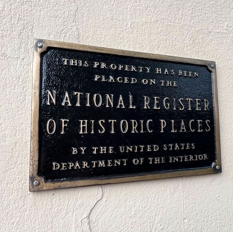 National Register of Historic Places Marker image. Click for full size.