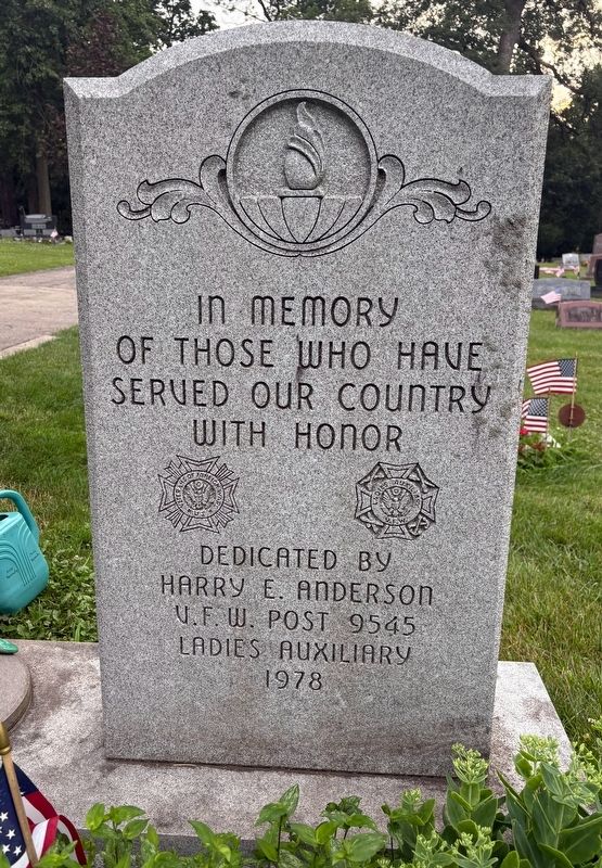 Veterans Memorial Marker. Click for full size. Veterans Memorial Marker image. Click for full size.