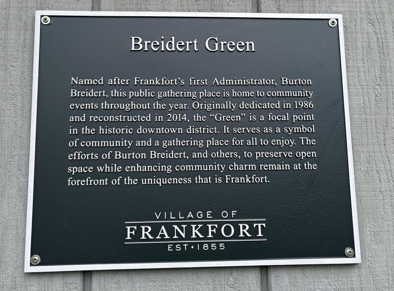 Breidert Green Marker. Click for full size. Breidert Green Marker image. Click for full size.