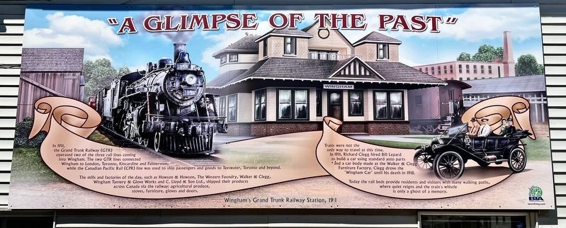 A Glimpse of the Past Marker. Click for full size. A Glimpse of the Past Marker image. Click for full size.
