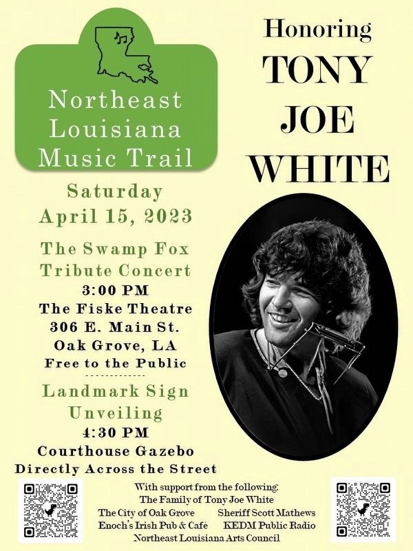 Tony Joe White Marker image. Click for full size.