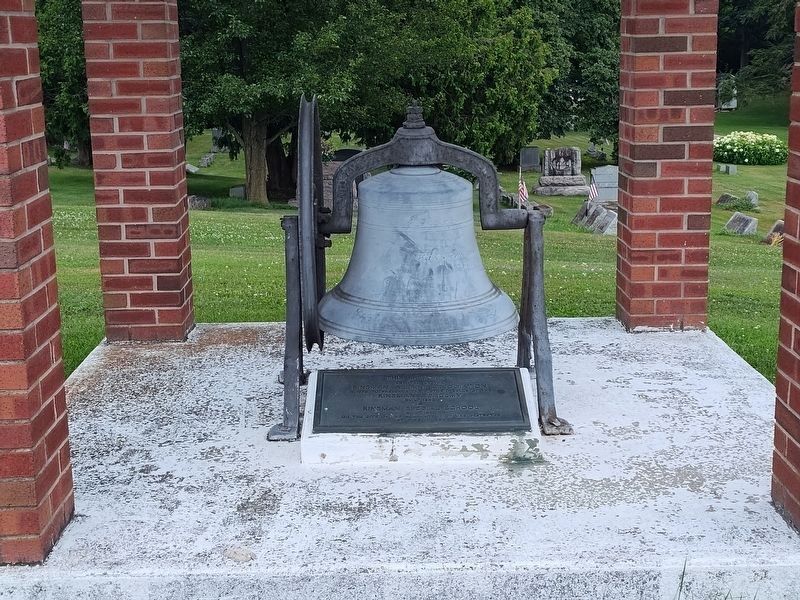 Kinsman Educational Memorial Bell and Marker. Click for full size. Kinsman Educational Memorial Bell and Marker image. Click for full size.