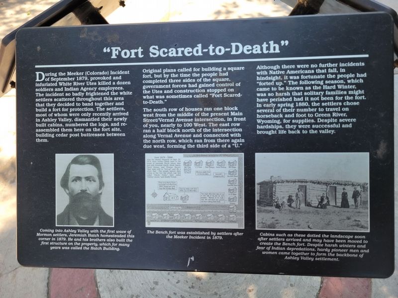 "Fort Scared-to-Death" side of marker. Click for full size. "Fort Scared-to-Death" side of marker image. Click for full size.