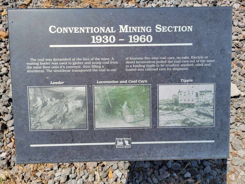 Conventional Mining Section Marker. Click for full size. Conventional Mining Section Marker image. Click for full size.
