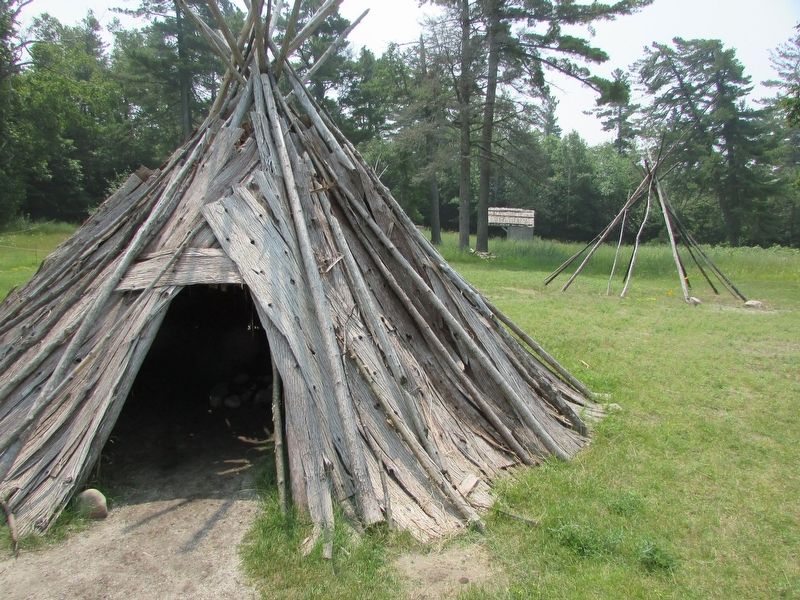 Native American Encampment. Click for full size. Native American Encampment image. Click for full size.