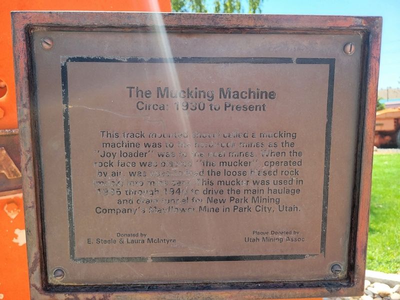 The Mucking Machine Marker. Click for full size. The Mucking Machine Marker image. Click for full size.