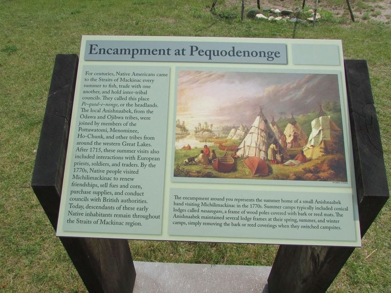 Encampment at Pequodenonge Marker image. Click for full size.