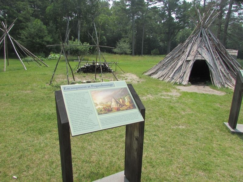Encampment at Pequodenonge Marker image. Click for full size.