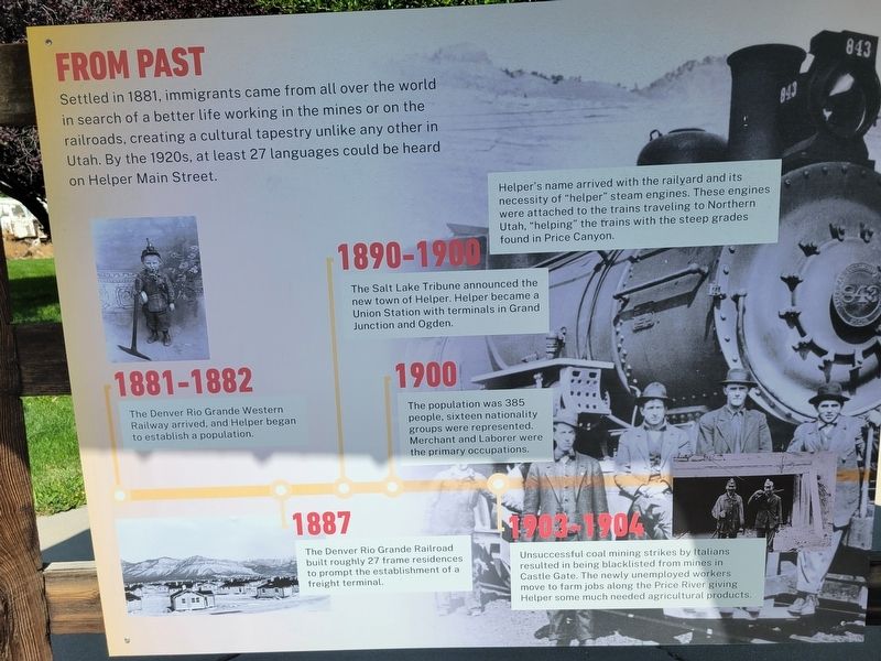 Historic Helper Marker, Side One. Click for full size. Historic Helper Marker, Side One image. Click for full size.