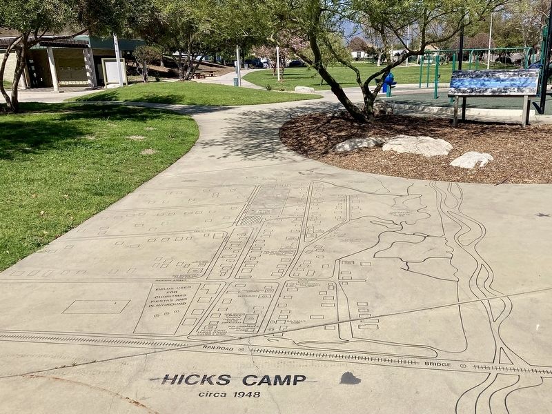 Hicks Camp Map and Marker image. Click for full size.