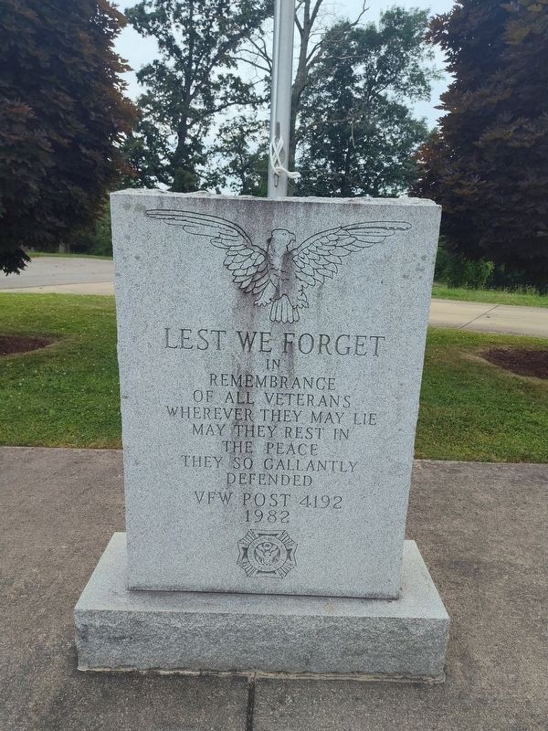 Lest We Forget Marker. Click for full size. Lest We Forget Marker image. Click for full size.