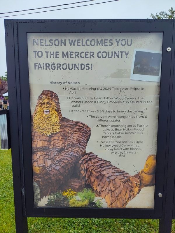 Nelson Welcomes You To The Mercer County Fairgrounds! Marker. Click for full size. Nelson Welcomes You To The Mercer County Fairgrounds! Marker image. Click for full size.