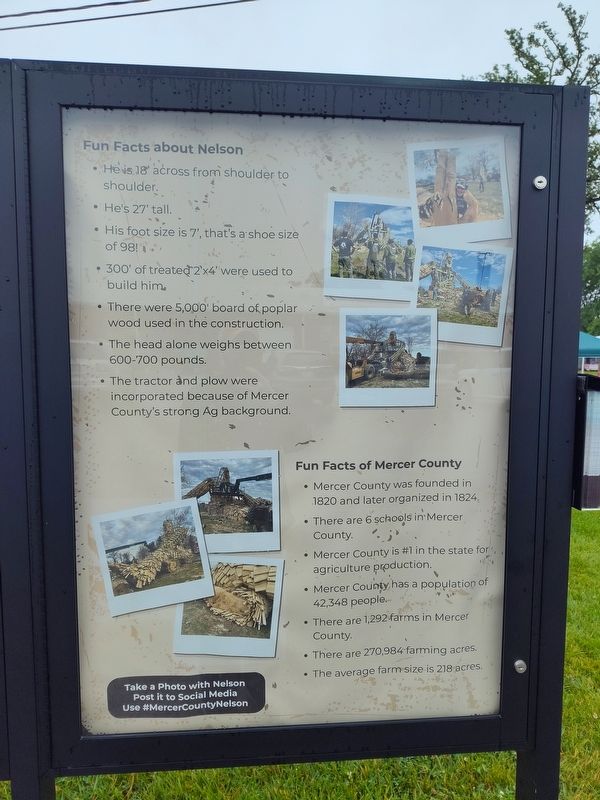 Nelson Welcomes You To The Mercer County Fairgrounds! Marker. Click for full size. Nelson Welcomes You To The Mercer County Fairgrounds! Marker image. Click for full size.