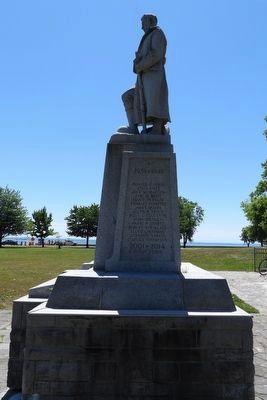 Fort Erie Cenotaph - north side. Click for full size. Fort Erie Cenotaph - north side image. Click for full size.