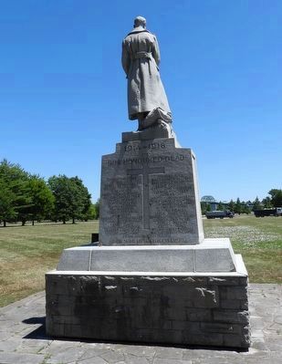 Fort Erie Cenotaph - west side. Click for full size. Fort Erie Cenotaph - west side image. Click for full size.