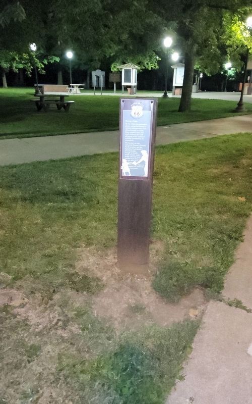 Having a Picnic / A Transportation Corridor Marker. Click for full size. Having a Picnic / A Transportation Corridor Marker image. Click for full size.
