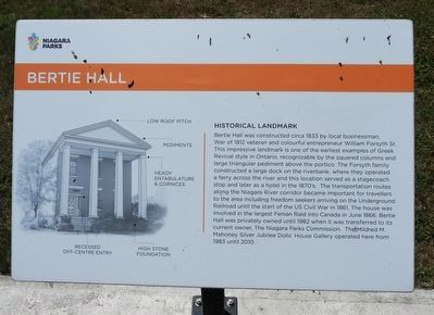 Bertie Hall - Marker image. Click for full size.