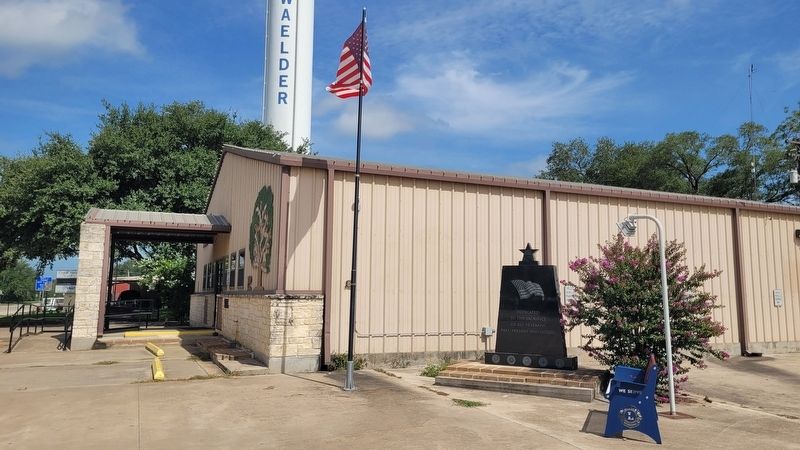 The view of the Waelder Veteran's Memorial from the street. Click for full size. The view of the Waelder Veteran's Memorial from the street image. Click for full size.