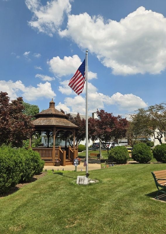 50th Anniversary of World War II Veterans Marker. Click for full size. 50th Anniversary of World War II Veterans Marker image. Click for full size.
