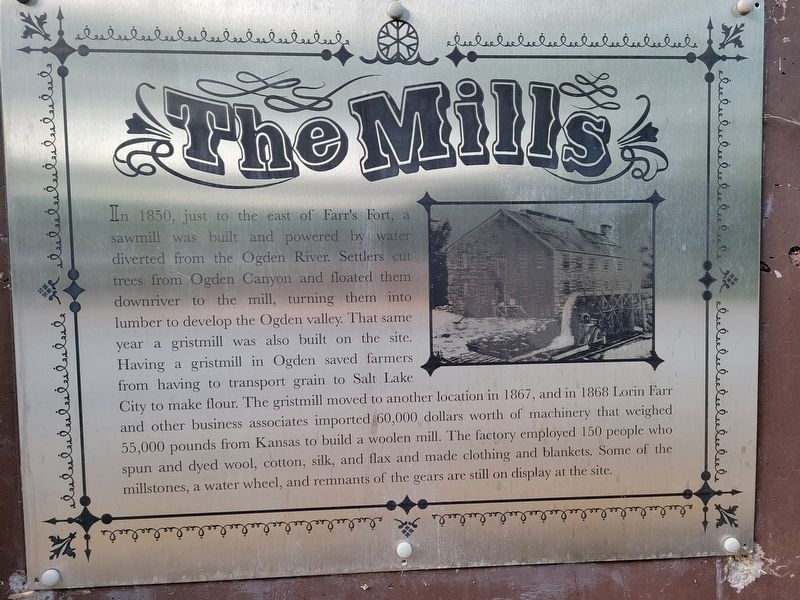 The Mills marker. Click for full size. The Mills marker image. Click for full size.