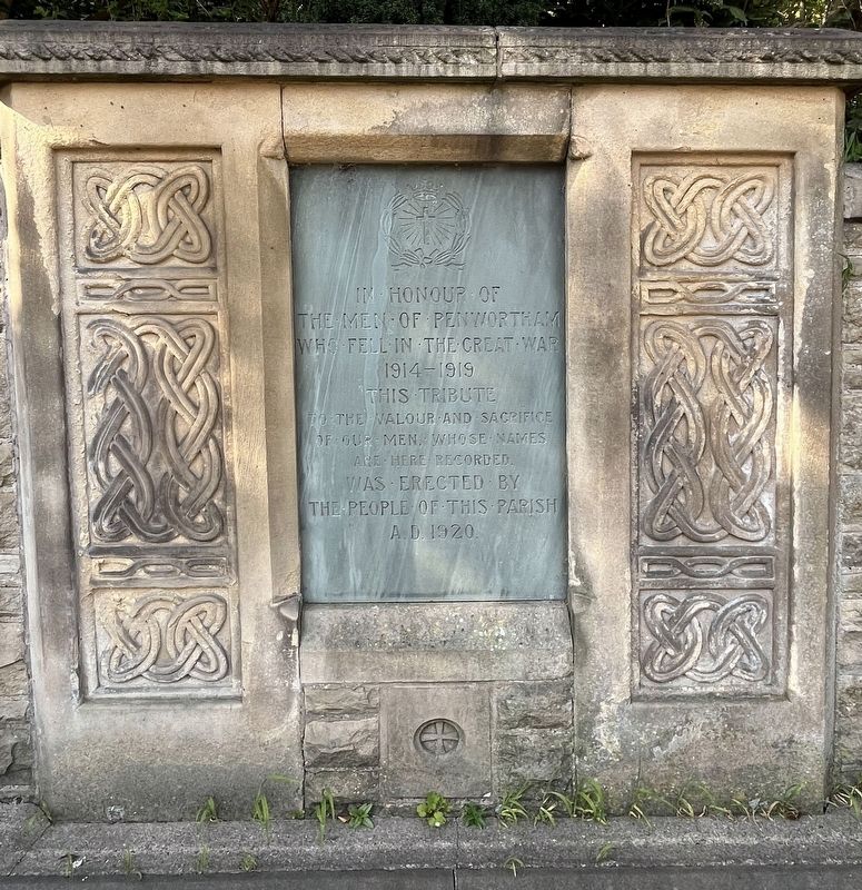 Penwortham War Memorial Marker. Click for full size. Penwortham War Memorial Marker image. Click for full size.
