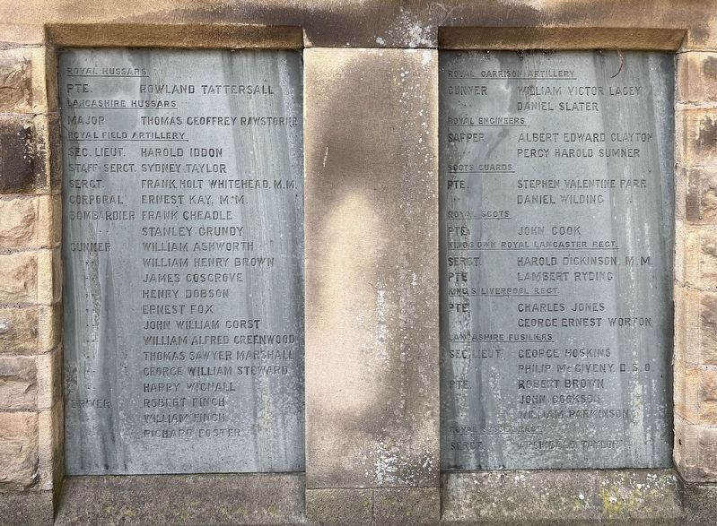 Penwortham War Memorial. Click for full size. Penwortham War Memorial image. Click for full size.