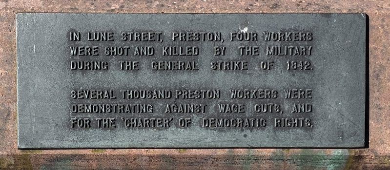 Preston Workers' Memorial Day Committee Monument image. Click for full size.