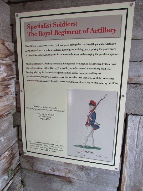 Specialist Soldiers: The Royal Regiment of Artillery Marker image. Click for full size.