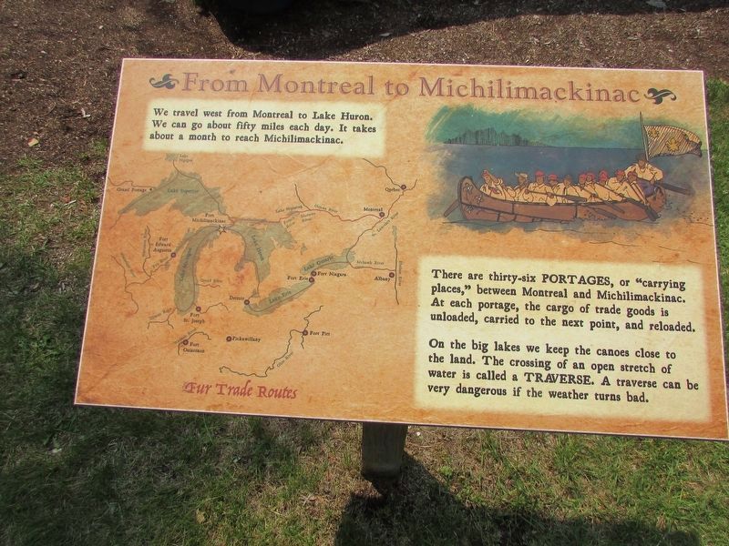 From Montreal to Michilimackinac Marker. Click for full size. From Montreal to Michilimackinac Marker image. Click for full size.