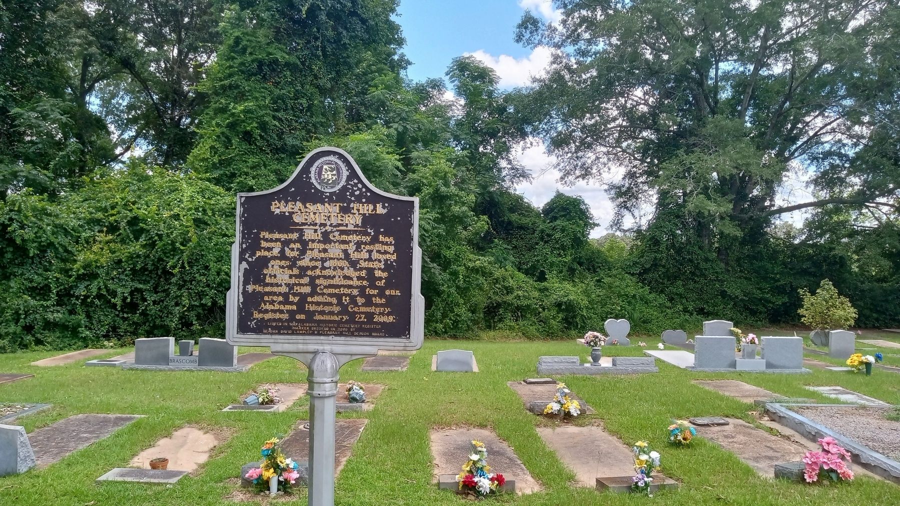 Pleasant Hill Cemetery Marker. Click for full size. Pleasant Hill Cemetery Marker image. Click for full size.