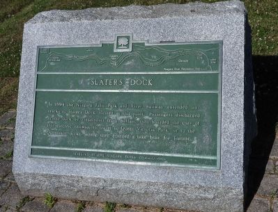 Slater's Dock - Marker. Click for full size. Slater's Dock - Marker image. Click for full size.
