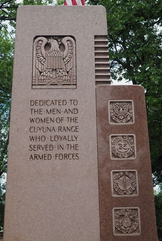 Cuyuna Range Veterans Memorial Marker image. Click for full size.