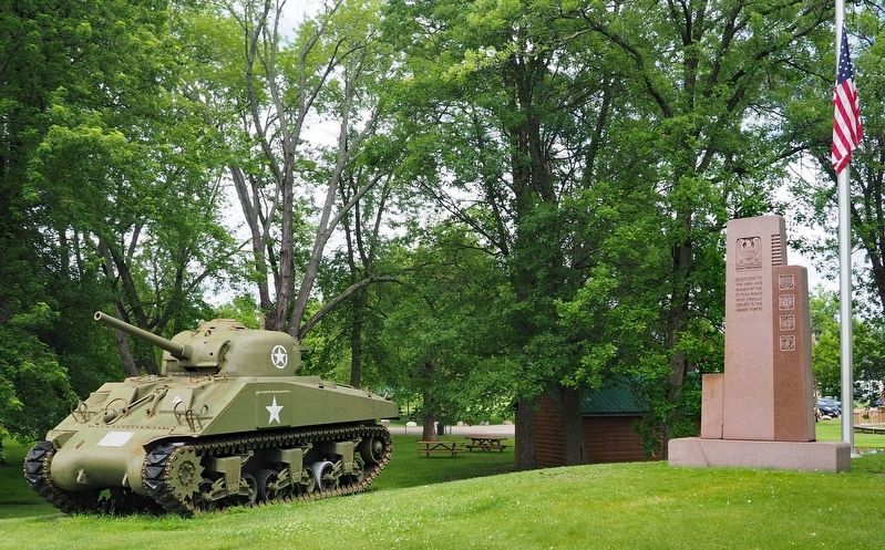 Cuyuna Range Veterans Memorial in Crosby Memorial Park image. Click for full size.