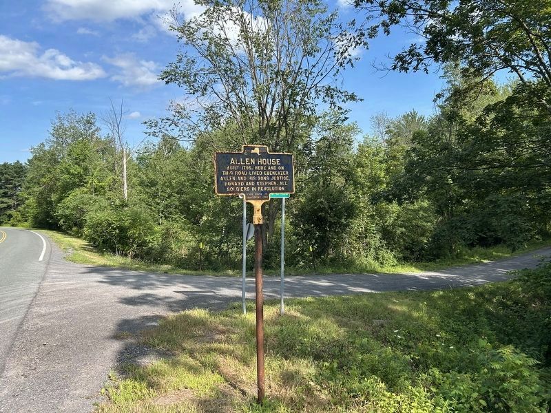 Allen House Marker. Click for full size. Allen House Marker image. Click for full size.