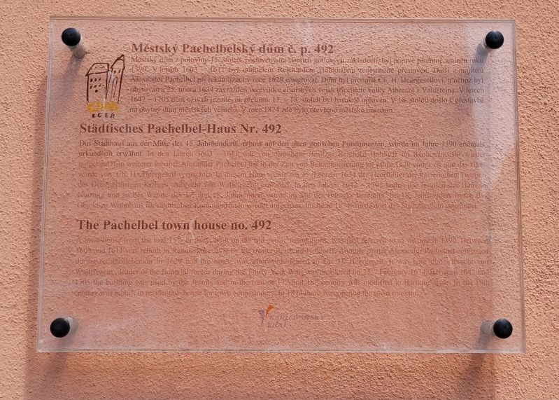 Městský Pachelbelský dům č. p. 492 / The Pachelbel town house no. 492 Marker. Click for full size. Městský Pachelbelský dům č. p. 492 / The Pachelbel town house no. 492 Marker image. Click for full size.