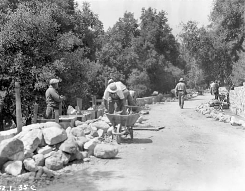 WPA Work Crew at Dexter Park - 1937 image. Click for full size.