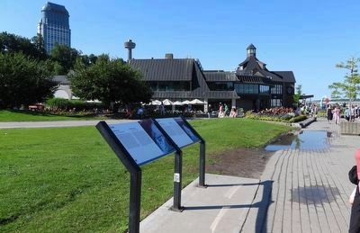 Indigenous History along the Niagara River - Marker in context. Click for full size. Indigenous History along the Niagara River - Marker in context image. Click for full size.