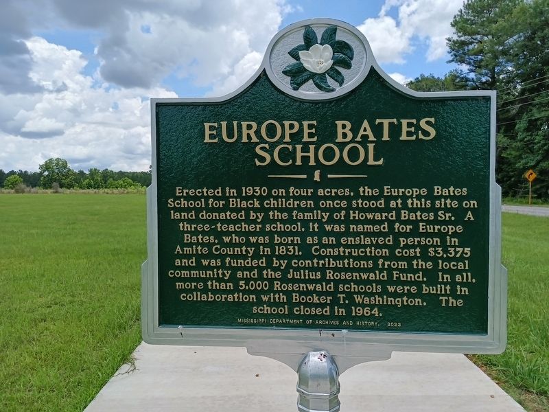 Europe Bates School Marker image. Click for full size.