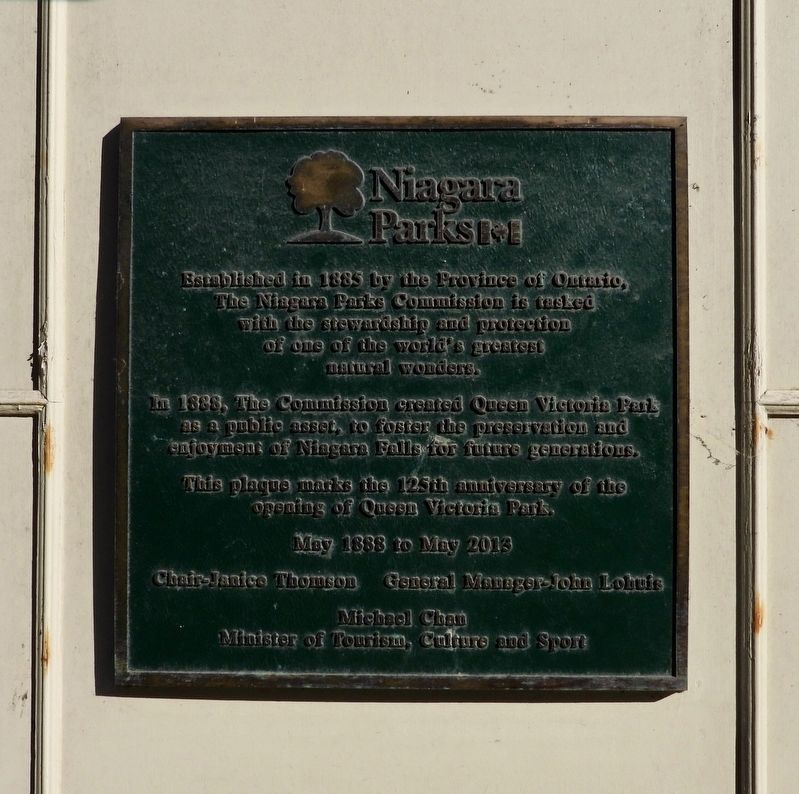 Niagara Parks - Marker. Click for full size. Niagara Parks - Marker image. Click for full size.