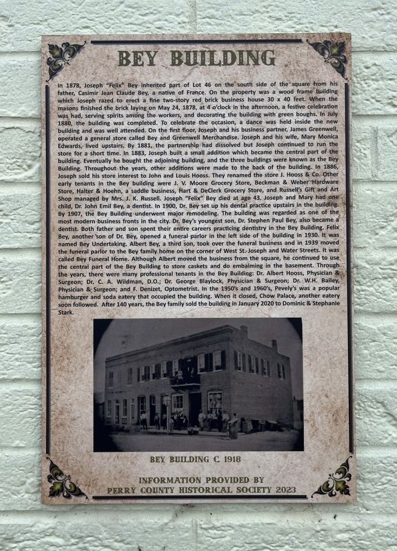 Bey Building Marker image. Click for full size.