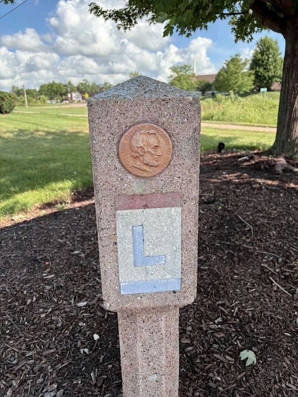 Original Lincoln Highway Marker. Click for full size. Original Lincoln Highway Marker image. Click for full size.