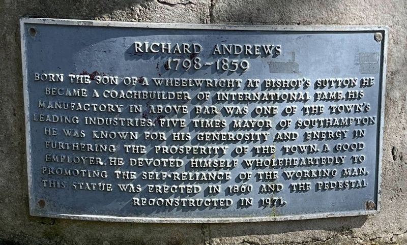 Richard Andrews 1798-1859 Marker. Click for full size. Richard Andrews 1798-1859 Marker image. Click for full size.